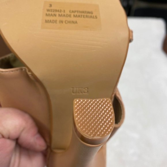 EGO Square Toe Heels, LIKE NEW, size UK 3 US 5 - Picture 5 of 6